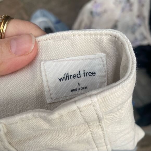 Aritzia Wilfred off white cotton chino trousers size 4 - Picture 7 of 8